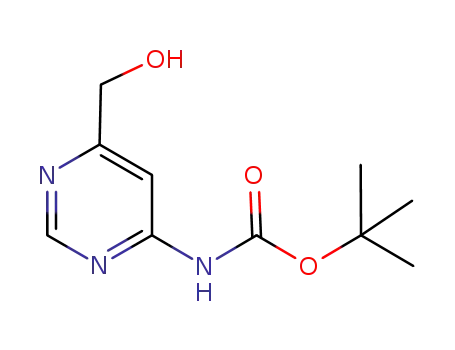 Molecular Structure of 954097-20-2 (Tert-butyl (6-(hydroxyMethyl)pyriMidin-4-yl)carbaMate)