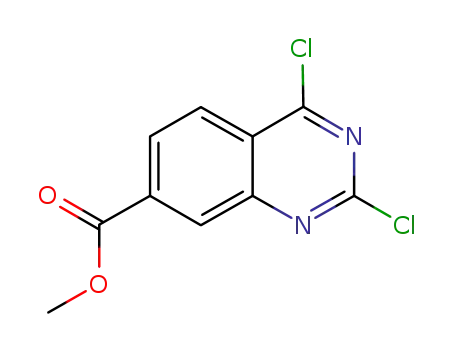 Molecular Structure of 174074-89-6 (Methyl2,4-dichloroquinazoline-7-carboxylate)