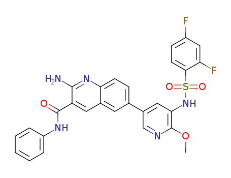2-amino-6-(5-{[(2,4-fifluorophenyl)sulfonyl]amino}-6-methoxypyridin-3-yl)-N-phenylquinoline-3-carboxamide