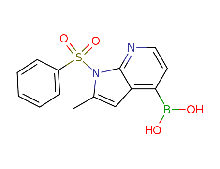 Boronic acid, B-[2-Methyl-1-(phenylsulfonyl)-1H-pyrrolo[2,3-b]pyridin-4-yl]-