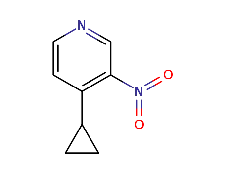 Molecular Structure of 1365763-14-9 (4-cyclopropyl-3-nitropyridine)