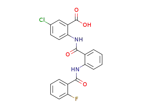 2-[2-(2-fluorobenzoylamino)benzoylamino]-5-chlorobenzoic acid