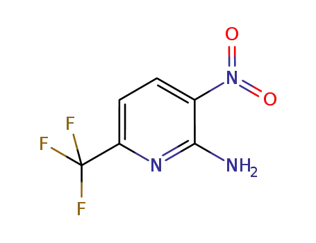 Molecular Structure of 893444-21-8 (3-Nitro-6-(trifluoromethyl)pyridin-2-amine)
