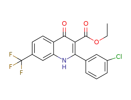 ethyl 2-(3-chlorophenyl)-4-oxo-7-(trifluoromethyl)-1,4-dihydroquinoline-3-carboxylate