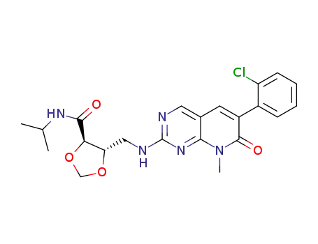 (4R,5S)-5-{([6-(2-chlorophenyl)-8-methyl-7-oxo-7,8-dihydropyrido[2,3-d]pyrimidin-2-yl]amino)methyl}-N-isopropyl-1,3-dioxolane-4-carboxamide