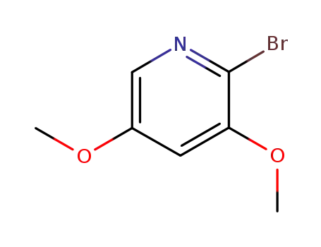 Molecular Structure of 149966-41-6 (2-BroMo-3,5-diMethoxy-pyridine)