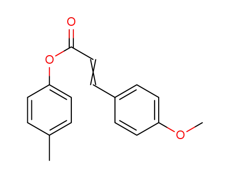 Molecular Structure of 132367-47-6 (2-Propenoic acid, 3-(4-methoxyphenyl)-, 4-methylphenyl ester)