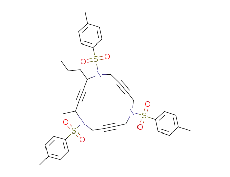 5-methyl-2-propyl-1,6,11-tris[(4-methylphenyl)sulfonyl]-1,6,11-triazacyclopentadeca-3,8,13-triyne