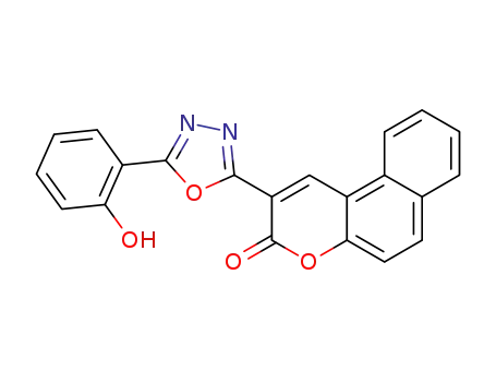 2-[5-(2-hydroxyphenyl)-1,3,4-oxadiazol-2-yl]-3H-benzo[f]chromen-3-one