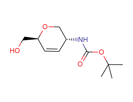 tert-butyl ((3R,6S)-6-(hydroxymethyl)-3,6-dihydro-2H-pyran-3-yl)carbamate