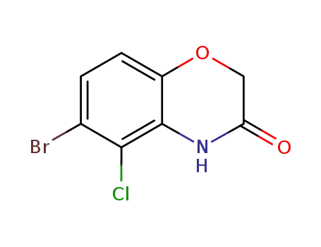 Molecular Structure of 1154740-66-5 (6-bromo-5-chloro-2H-1,4-benzoxazin-3(4H)-one)