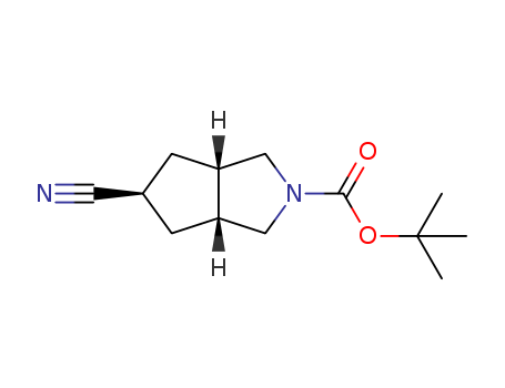 tert-butyl (3aR,5s,6aS)-5-cyanohexahydrocyclopenta[c]-pyrrole-2(1H)-carboxylate