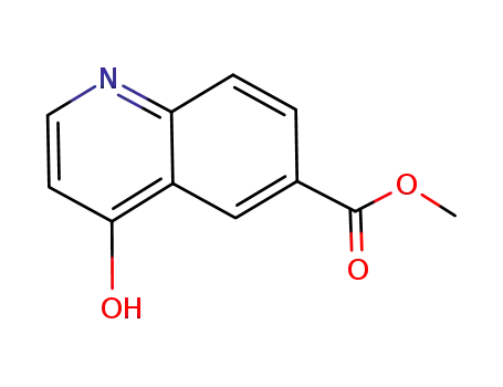Molecular Structure of 948571-56-0 (4-Oxo-1,4-dihydro-quinoline-6-carboxylic acid Methyl ester)