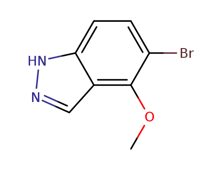 Molecular Structure of 850363-67-6 (5-BROMO-4-METHOXY-1H-INDAZOLE)