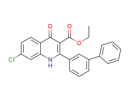 ethyl 2-([1,1'-biphenyl]-3-yl)-7-chloro-4-oxo-1,4-dihydroquinoline-3-carboxylate