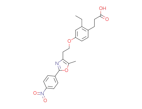 3-(2-ethyl-4-{2-[5-methyl-2-(4-nitrophenyl)oxazol-4-yl]ethoxy}phenyl)propanoic acid