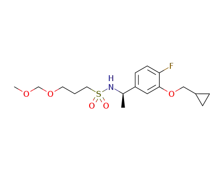 (R)-N-(1-(3-(cyclopropylmethoxy)-4-fluorophenyl)ethyl)-3-(methoxymethoxy)propane-1-sulfonamide