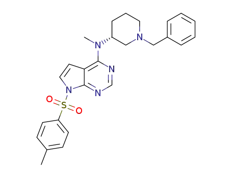 N-(1-benzylpiperidin-3-yl)-N-methyl-7-tosyl-7H-pyrrolo[2,3-d]pyrimidin-4-amine