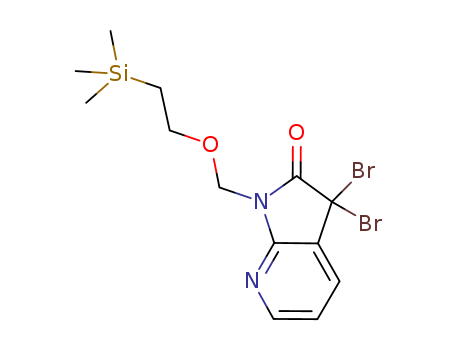3,3-dibroMo-1-((2-(triMethylsilyl)ethoxy)Methyl)-1H-pyrrolo[2,3-b]pyridin-2(3H)-one
