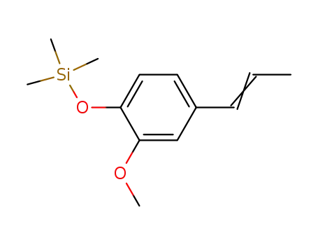 Molecular Structure of 6689-41-4 ([2-Methoxy-4-(1-propenyl)phenoxy]trimethylsilane)