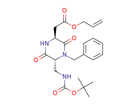 allyl [(3R,6S)-4-benzyl-3-(tert-butoxycarbonylaminomethyl)-2,5-dioxopiperazin-6-yl]acetate