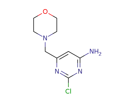 Molecular Structure of 1365838-67-0 (2-chloro-6-(MorpholinoMethyl)pyriMidin-4-aMine)