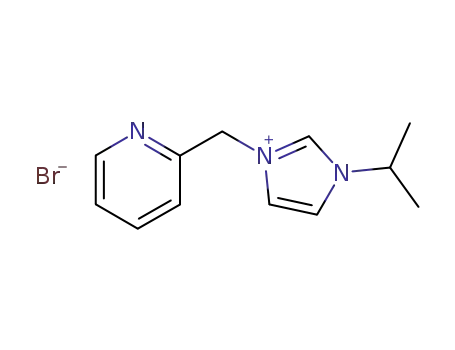 Molecular Structure of 468081-82-5 (1H-Imidazolium, 1-(1-methylethyl)-3-(2-pyridinylmethyl)-, bromide)