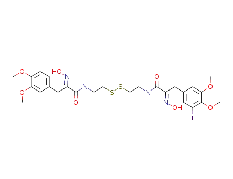 C<sub>26</sub>H<sub>32</sub>I<sub>2</sub>N<sub>4</sub>O<sub>8</sub>S<sub>2</sub>