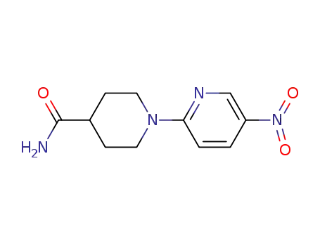 Molecular Structure of 878440-80-3 (1-(5-NITROPYRIDIN-2-YL)PIPERIDINE-4-CARBOXAMIDE)