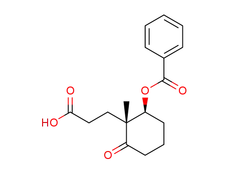 (1S,2R)-2-(2-carboxyethyl)-2-methyl-3-oxocyclohexyl benzoate