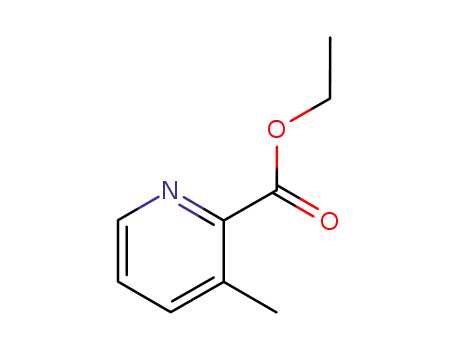 Molecular Structure of 58997-10-7 (ETHYL 3-METHYLPYRIDINE-2-CARBOXYLATE)