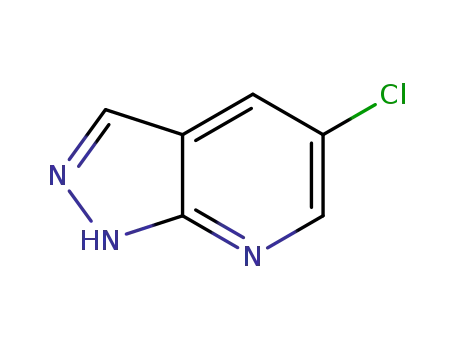 Molecular Structure of 1240725-66-9 (5-Chloro-1H-pyrazolo[3,4-b]pyridine)