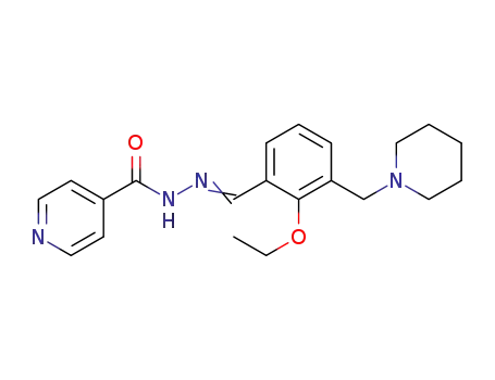 N-(2-ethoxy-3-((piperidine-1-yl)methyl)benzylidene)isonicotinohydrazide