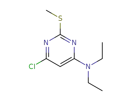 Molecular Structure of 55199-59-2 (6-chloro-N,N-diethyl-2-(methylthio)pyrimidin-4-amine)