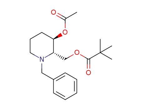 (+)-(2S,3R)-[3-(acetyloxy)-1-(phenylmethyl)piperidin-2-yl]methyl 2,2-dimethylpropanoate