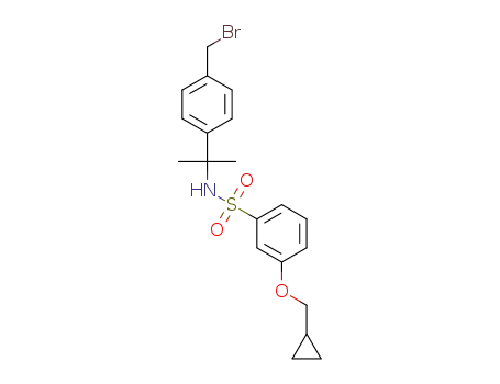 N-(2-(4-(bromomethyl)phenyl)propan-2-yl)-3-(cyclopropylmethoxy)benzenesulfonamide