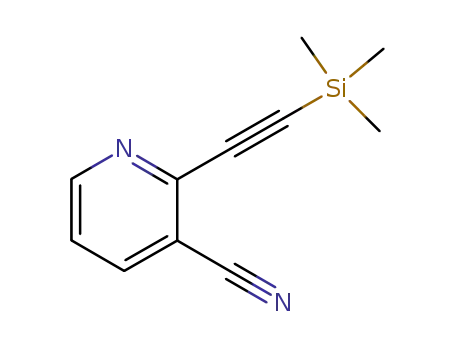 Molecular Structure of 97308-49-1 (2-TRIMETHYLSILANYLETHYNYL-3-CYANOPYRIDINE)