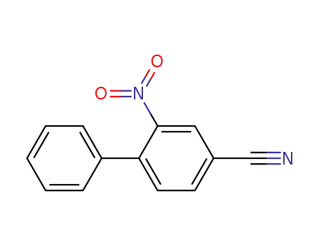 Molecular Structure of 166263-24-7 (2-nitro-(1,1'-biphenyl)-4-carbonitrile)