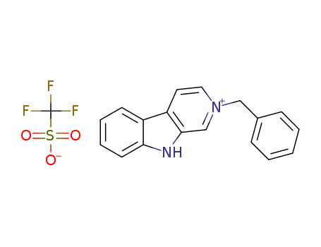 2-phenylmethyl-9H-pyrido[3,4-b]indolium triflate