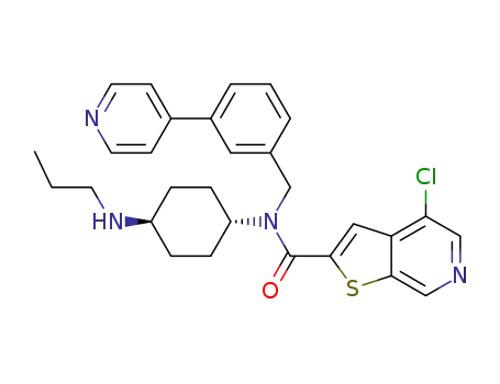 C<sub>29</sub>H<sub>31</sub>ClN<sub>4</sub>OS