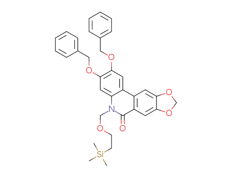 2,3-bis(benzyloxy)-5-((2-(trimethylsilyl)ethoxy)methyl)-[1,3]dioxolo[4,5-j]phenanthridin-6(5H)-one