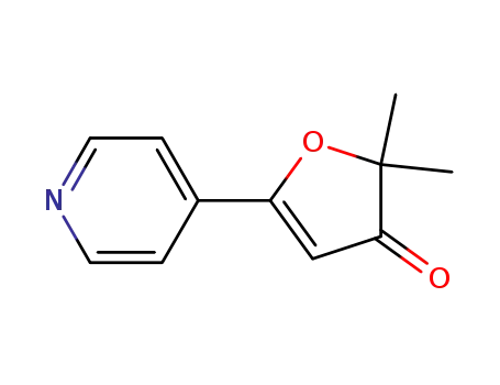 2,2-dimethyl-5-(pyridin-4-yl)furan-3(2H)-one