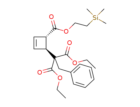 diethyl 2-benzyl-2-((1S,4S)-4-((2-(trimethylsilyl)ethoxy)carbonyl)cyclobut-2-en-1-yl)malonate