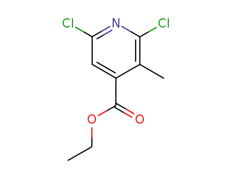 Molecular Structure of 137520-99-1 (ethyl 2,6-dichloro-3-methylisonicotinate)