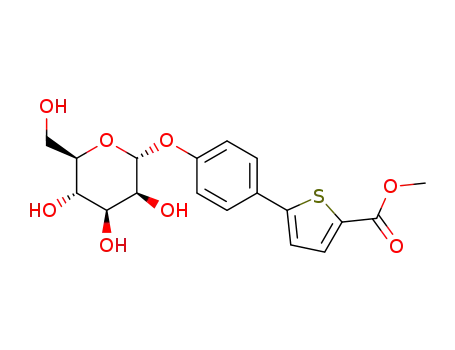 methyl 5-[4-(α-D-mannopyranosyloxy)phenyl]thiophene-2-carboxylate