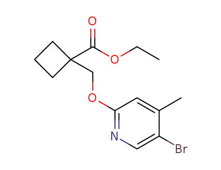 ethyl 1-{[(5-bromo-4-methylpyridin-2-yl)oxy]methyl}cyclobutanecarboxylate