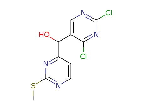 (2,4-dichloropyrimidin-5-yl)(2-(methylthio)pyrimidin-4-yl)methanol