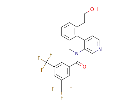 N-{4-[2-(2-hydroxy-ethyl)-phenyl]-pyridin-3-yl}-N-methyl-3,5-bis-trifluoromethyl-benzamide