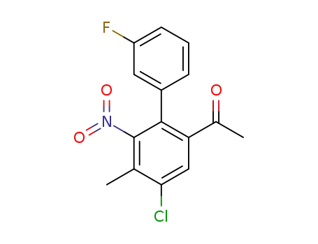 1-(4-chloro-3'-fluoro-5-methyl-6-nitrobiphenyl-2-yl)ethanone