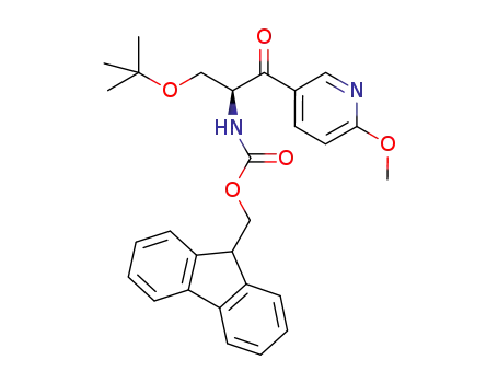 9H-fluoren-9-ylmethyl [(2S)-3-tert-butoxy-1-(6-methoxypyridin-3-yl)-1-oxopropan-2-yl]carbamate